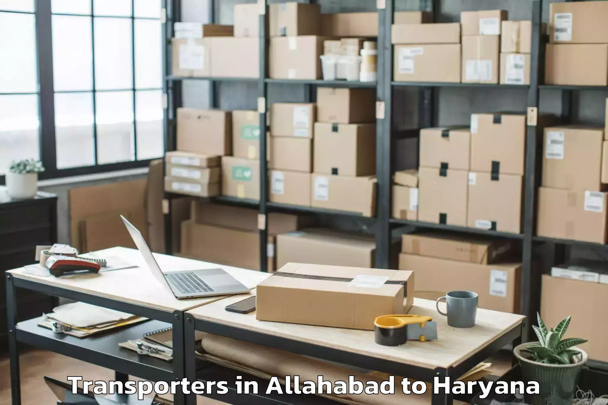 Book Allahabad to Karnal Transporters Online